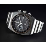 A GENTLEMAN'S STAINLESS STEEL OMEGA SPEEDMASTER 125 AUTOMATIC CHRONOGRAPH BRACELET WATCH CIRCA 1975,