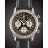 A RARE GENTLEMAN'S STAINLESS STEEL BREITLING COSMONAUTE CHRONOGRAPH WRIST WATCH CIRCA 1971, REF.