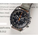 A VERY RARE GENTLEMAN'S STAINLESS STEEL OMEGA SPEEDMASTER PROFESSIONAL "ULTRAMAN" CHRONOGRAPH