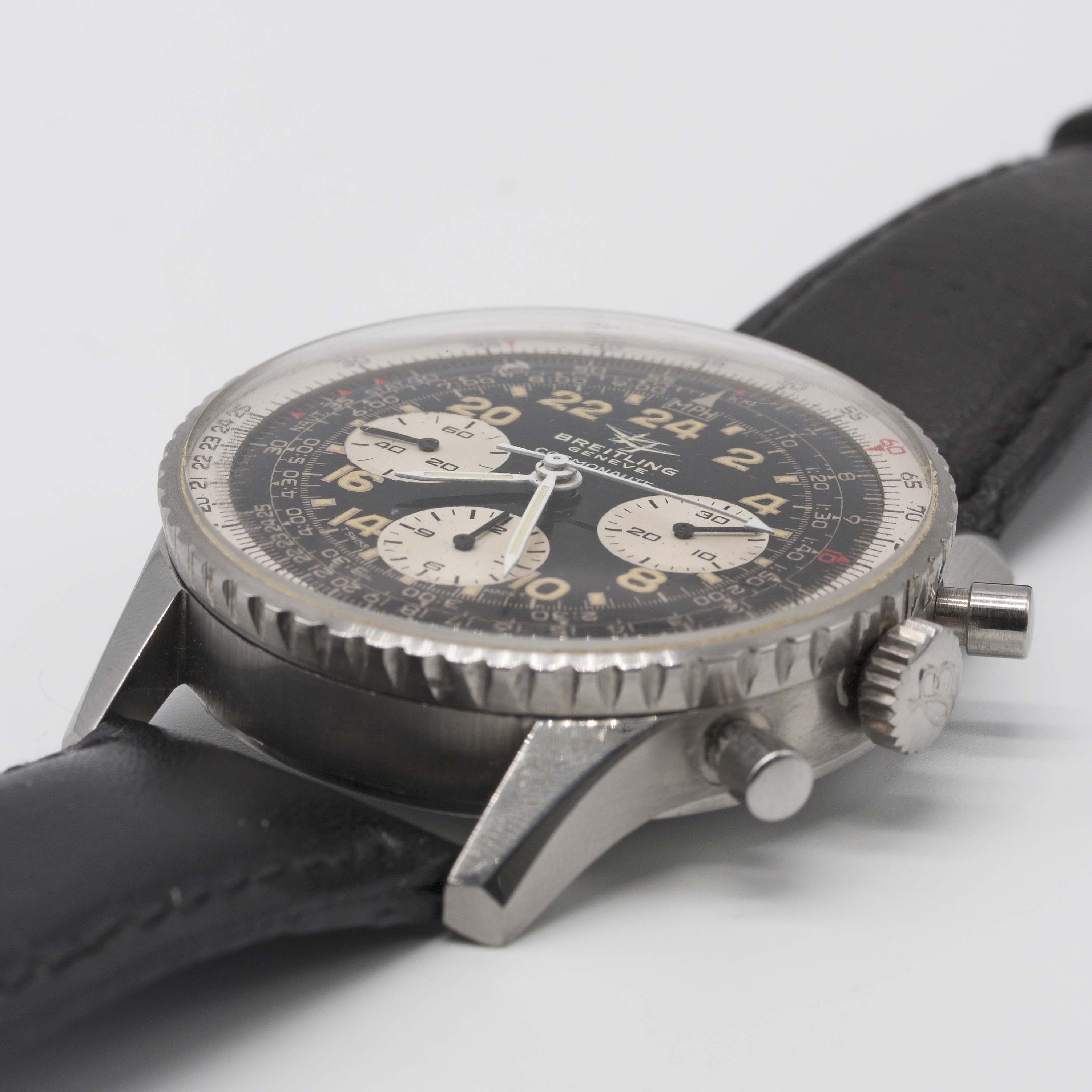 A RARE GENTLEMAN'S STAINLESS STEEL BREITLING COSMONAUTE CHRONOGRAPH WRIST WATCH CIRCA 1971, REF. - Image 3 of 11