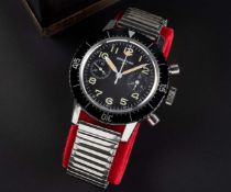A VERY RARE GENTLEMAN'S STAINLESS STEEL ITALIAN MILITARY "ESERCITO ITALIANO" BREITLING 817 PILOTS