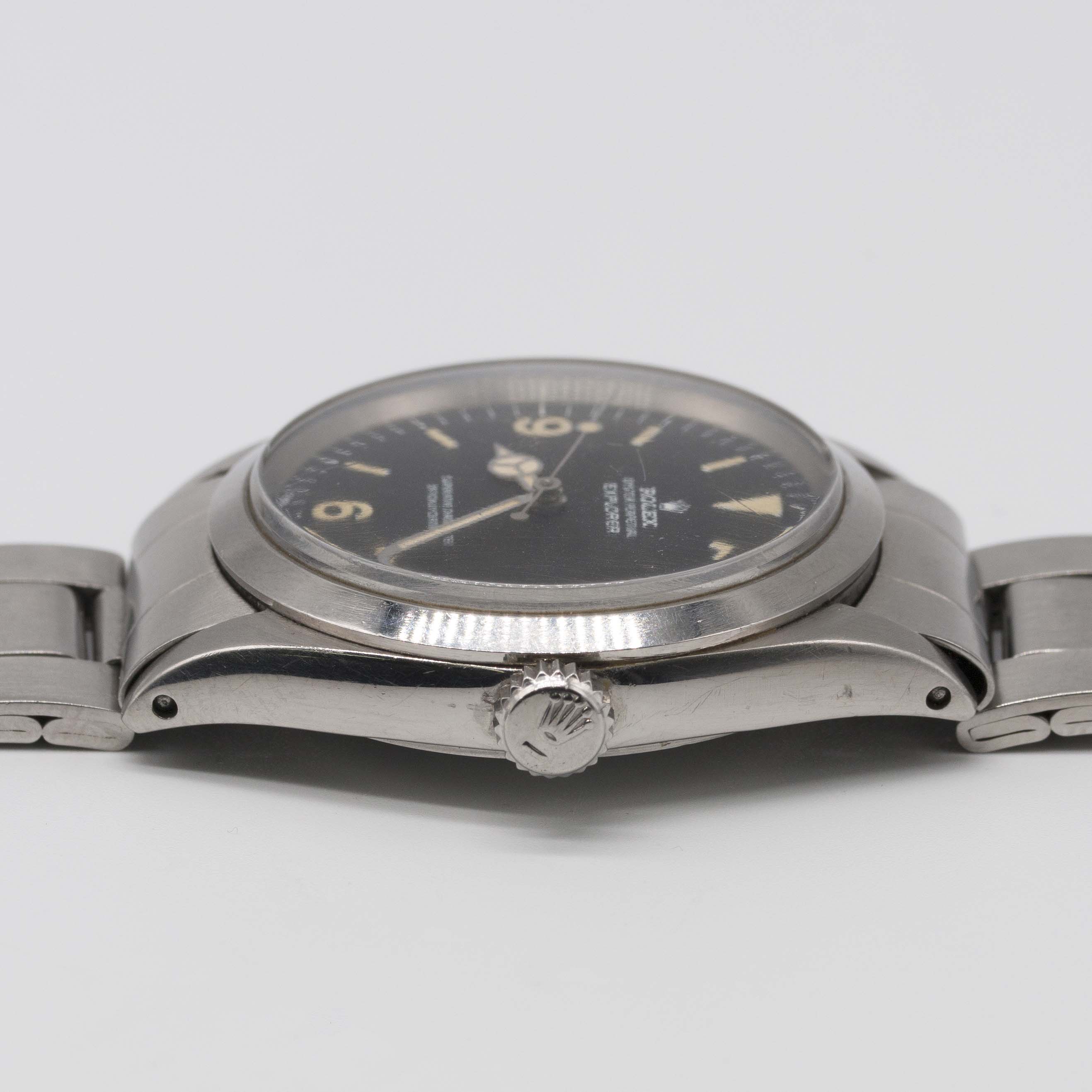A RARE GENTLEMAN'S STAINLESS STEEL ROLEX OYSTER PERPETUAL EXPLORER BRACELET WATCH CIRCA 1972, REF. - Image 12 of 13
