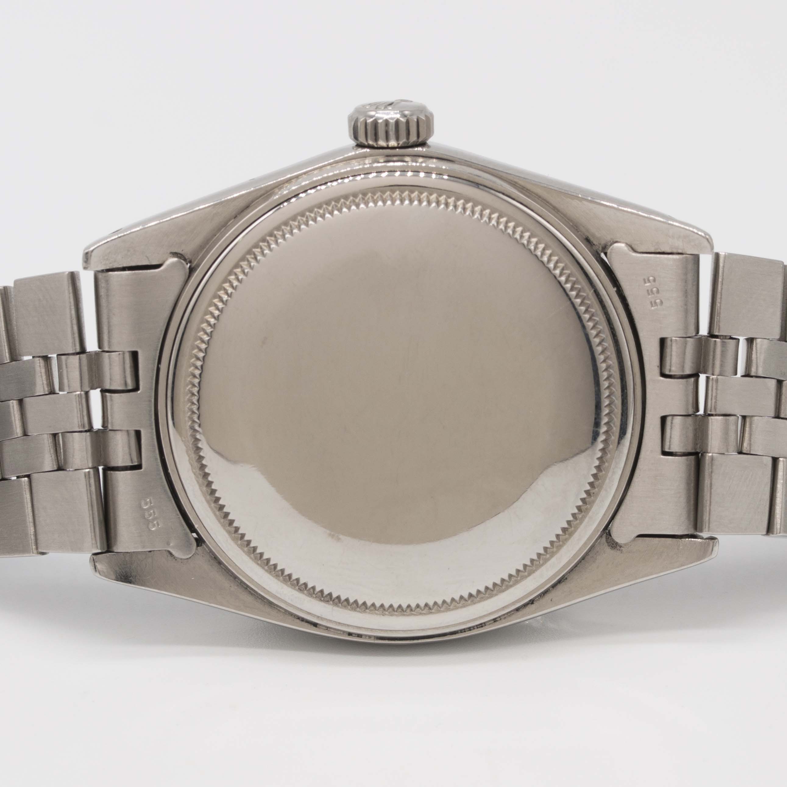 A GENTLEMAN'S STEEL & WHITE GOLD ROLEX OYSTER PERPETUAL DATEJUST BRACELET WATCH CIRCA 1984, REF. - Image 7 of 11