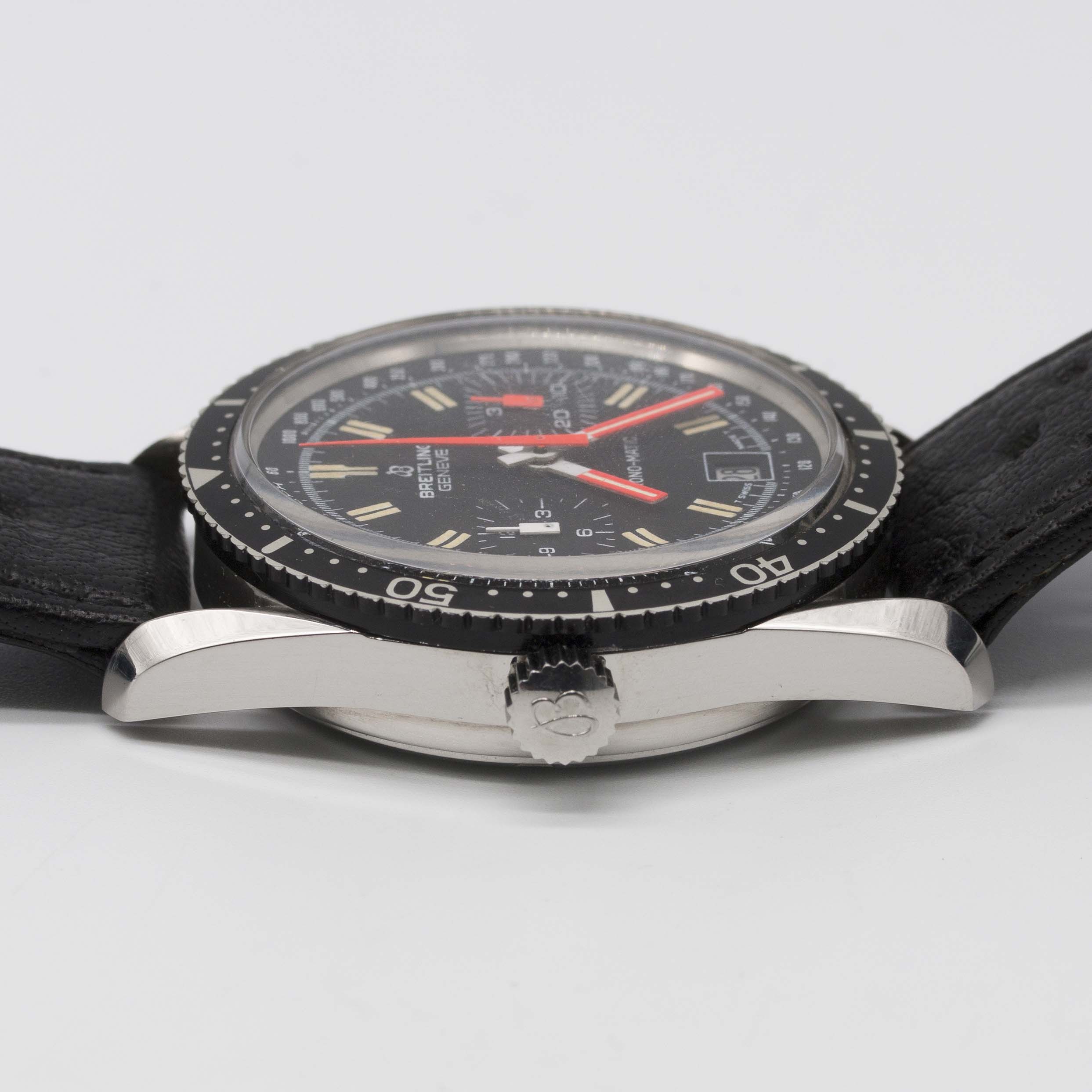 A RARE GENTLEMAN'S STAINLESS STEEL BREITLING CHRONO-MATIC CHRONOGRAPH WRIST WATCH CIRCA 1977, REF. - Image 11 of 12