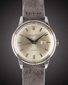 A GENTLEMAN'S LARGE SIZE STAINLESS STEEL IWC AUTOMATIC WRIST WATCH CIRCA 1960s, REF. 648A