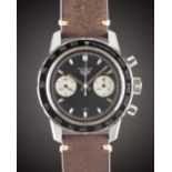 A GENTLEMAN'S STAINLESS STEEL HEUER AUTAVIA CHRONOGRAPH WRIST WATCH  CIRCA 1970, REF. 7763C