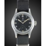 A GENTLEMAN'S BRITISH MILITARY RECORD W.W.W. WRIST WATCH CIRCA 1940s, PART OF THE "DIRTY DOZEN",