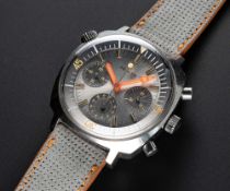 A RARE GENTLEMAN'S STAINLESS STEEL ZENITH SUPER SUB SEA DIVERS CHRONOGRAPH WRIST WATCH CIRCA 1968,