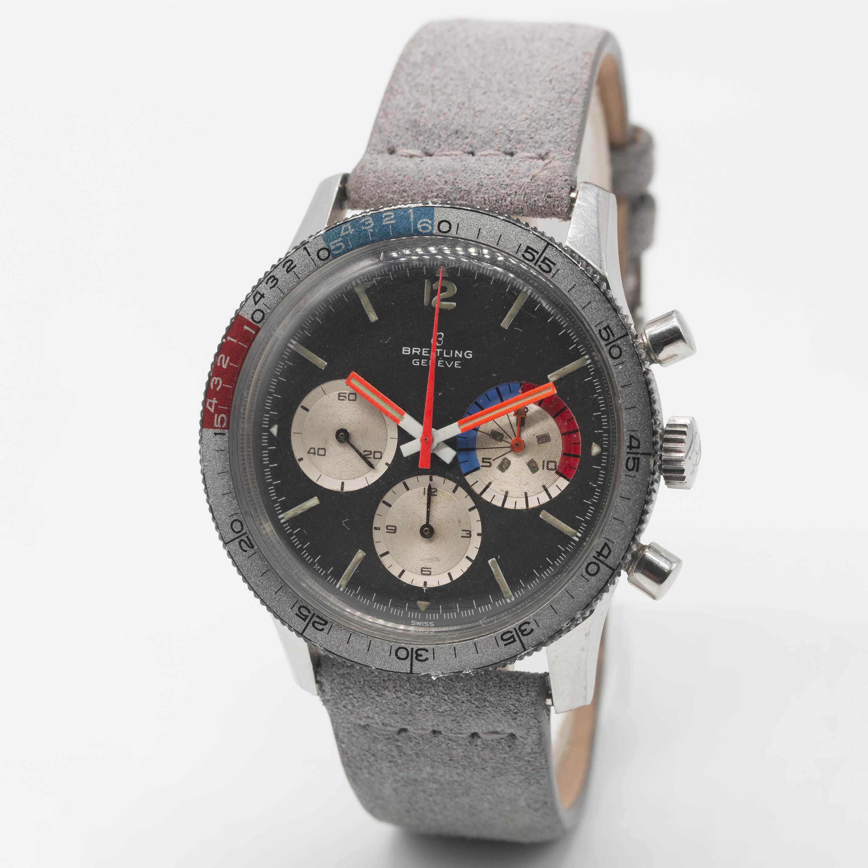 A VERY RARE GENTLEMAN'S STAINLESS STEEL BREITLING "CO PILOT" YACHTING CHRONOGRAPH WRIST WATCH - Image 5 of 11