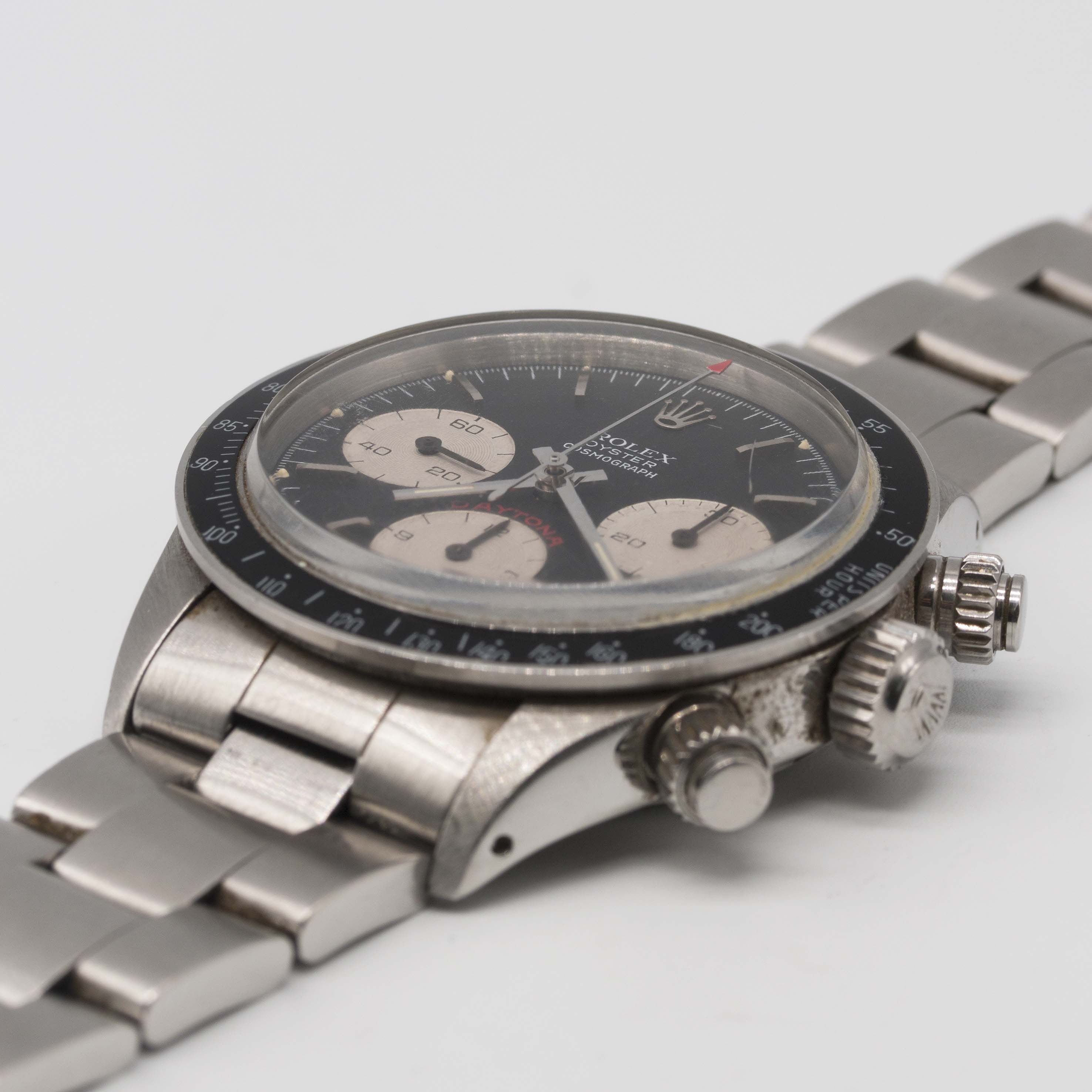 A VERY RARE GENTLEMAN'S STAINLESS STEEL ROLEX OYSTER COSMOGRAPH DAYTONA BRACELET WATCH CIRCA 1979, - Image 4 of 12