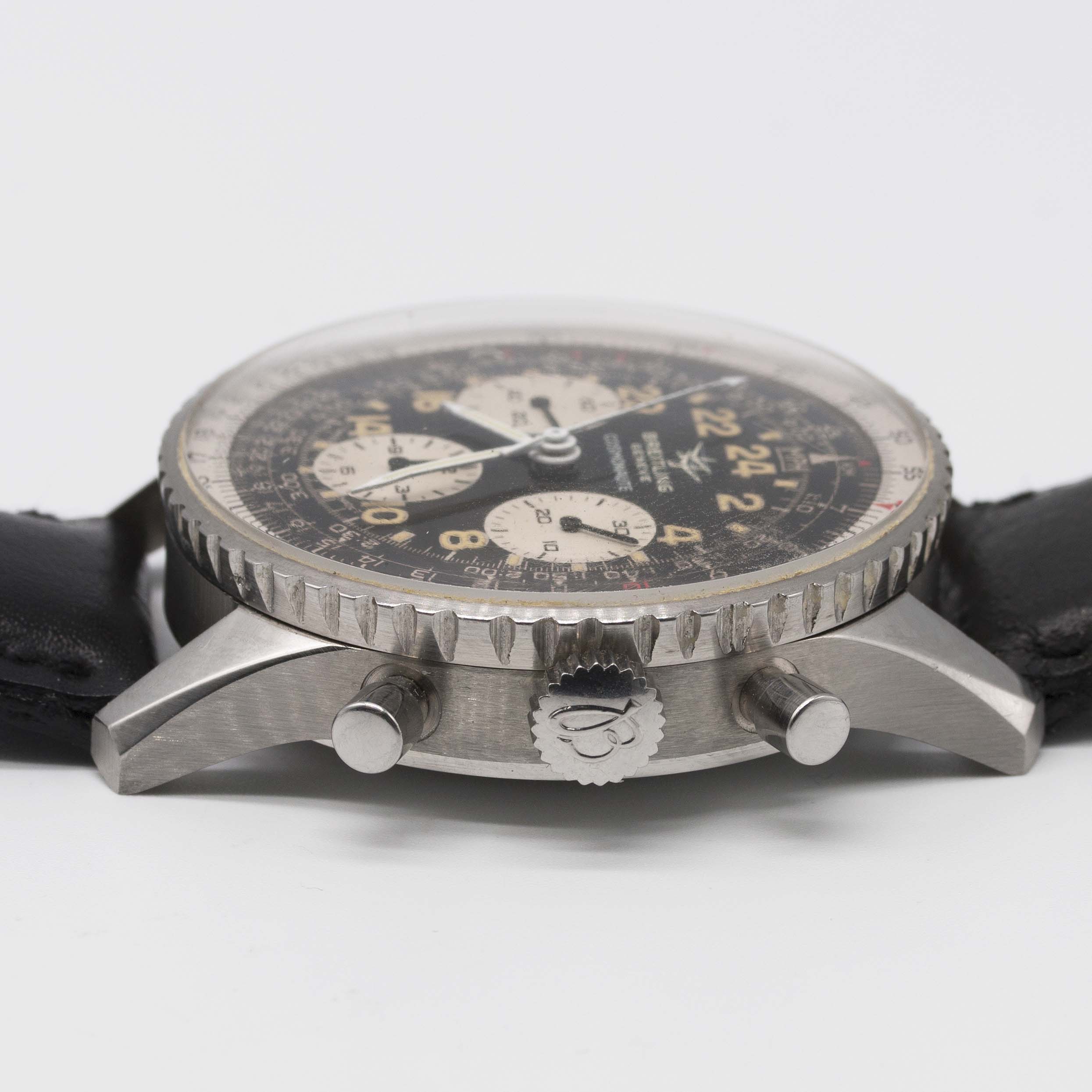 A RARE GENTLEMAN'S STAINLESS STEEL BREITLING COSMONAUTE CHRONOGRAPH WRIST WATCH CIRCA 1971, REF. - Image 10 of 11