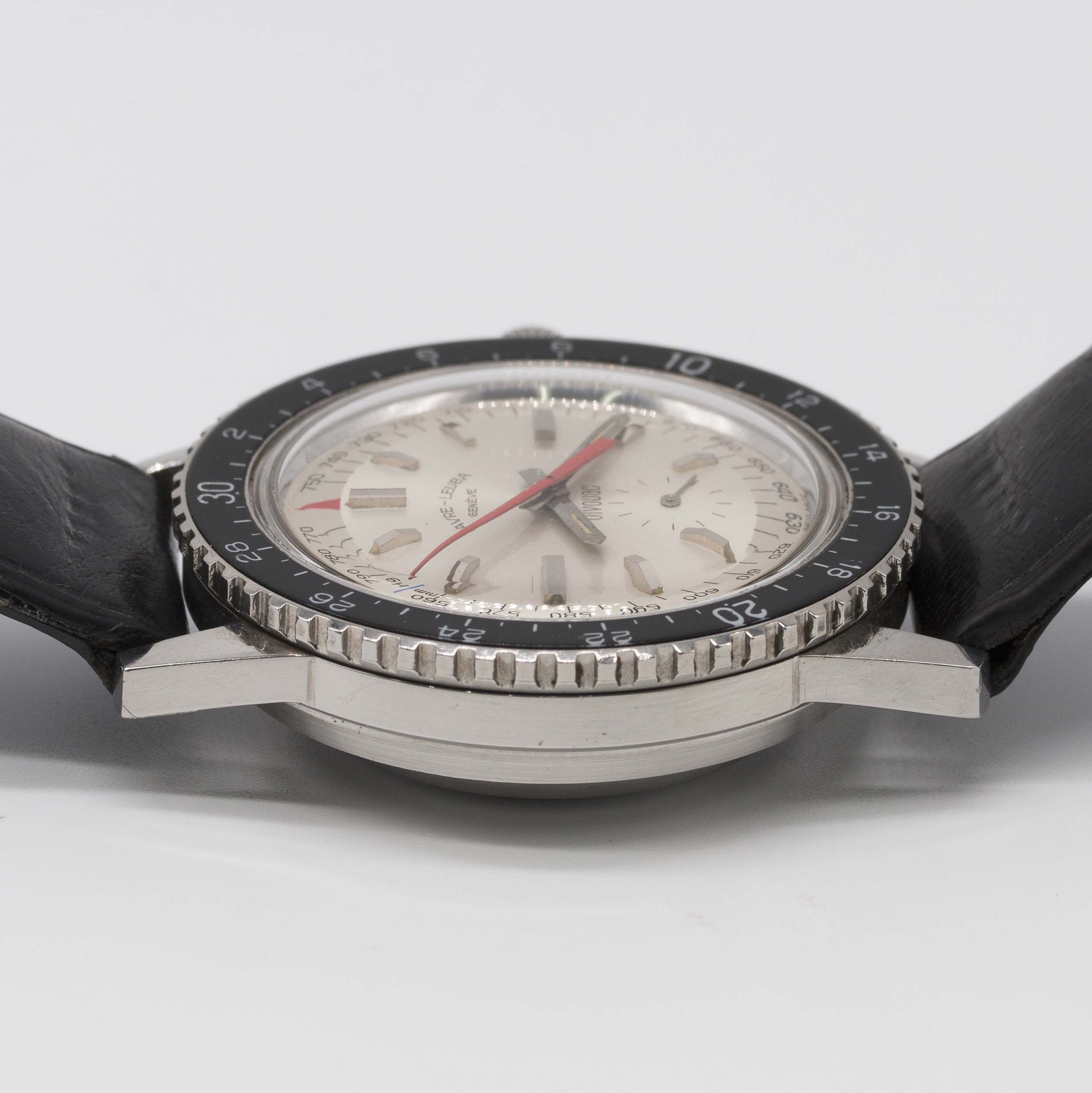 A GENTLEMAN'S STAINLESS STEEL FAVRE LEUBA BIVOUAC ALTIMETER BAROMETER WRIST WATCH CIRCA 1960s, - Image 8 of 8