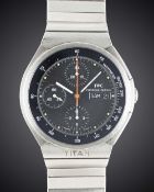 A GENTLEMAN'S TITANIUM IWC PORSCHE DESIGN TITAN AUTOMATIC CHRONOGRAPH BRACELET WATCH CIRCA 1990s,