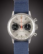 A GENTLEMAN'S STAINLESS STEEL BREITLING TOP TIME CHRONOGRAPH WRIST WATCH CIRCA 1970, REF. 2002-33