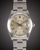 A GENTLEMAN'S STAINLESS STEEL ROLEX OYSTERDATE PRECISION BRACELET WATCH CIRCA 1985, REF. 6694