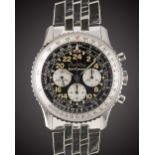 A RARE GENTLEMAN'S STAINLESS STEEL BREITLING COSMONAUTE SCOTT CARPENTER "SERIE LIMITEE"