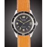 A GENTLEMAN'S STAINLESS STEEL BLANCPAIN AQUA LUNG 1000 FEET AUTOMATIC DIVERS WRIST WATCH CIRCA 1960s