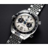 A VERY RARE GENTLEMAN'S STAINLESS STEEL HEUER AUTAVIA "JO SIFFERT" AUTOMATIC CHRONOGRAPH BRACELET