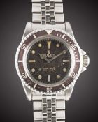 A GENTLEMAN'S STAINLESS STEEL ROLEX OYSTER PERPETUAL SUBMARINER BRACELET WATCH CIRCA 1965, REF. 5513