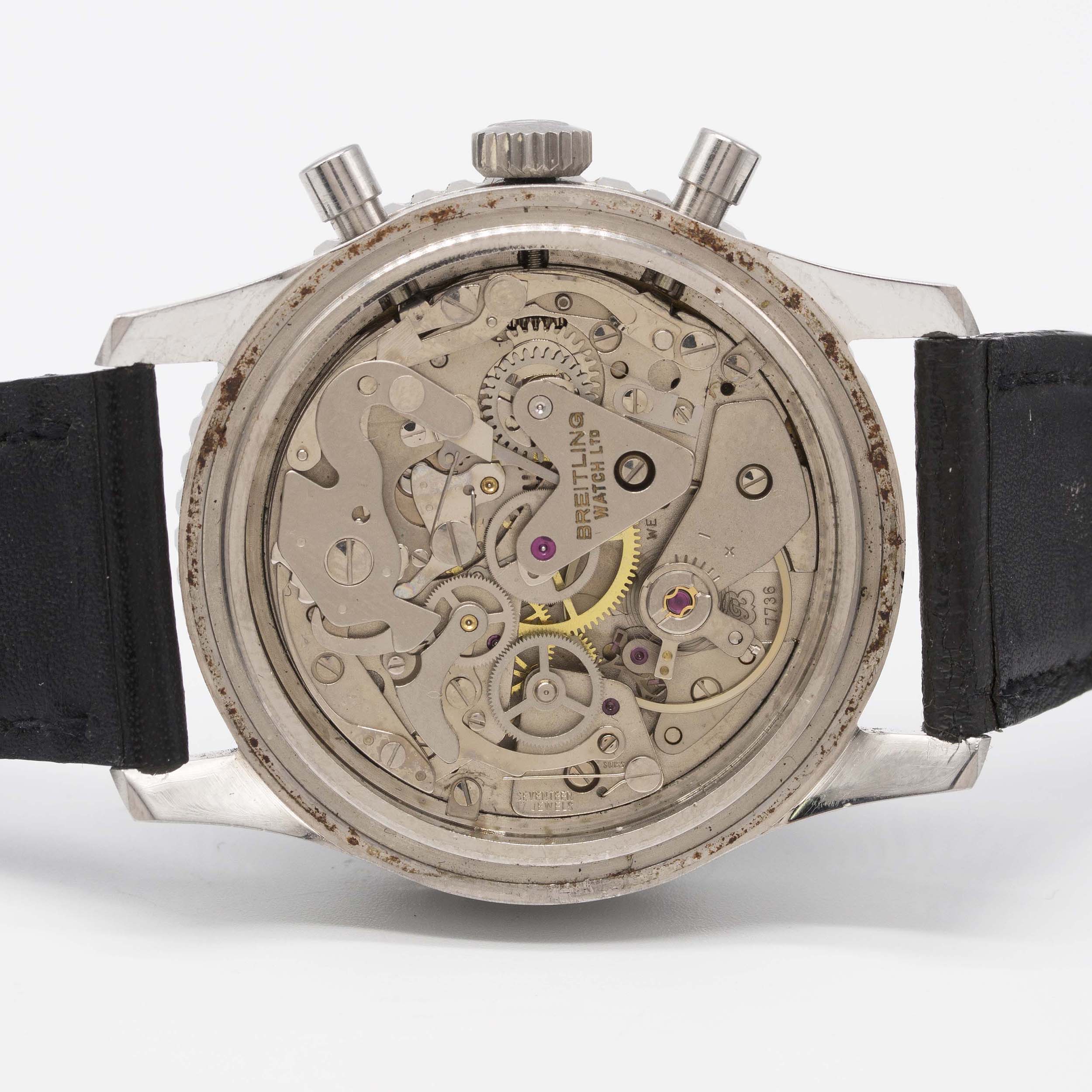 A RARE GENTLEMAN'S STAINLESS STEEL BREITLING COSMONAUTE CHRONOGRAPH WRIST WATCH CIRCA 1971, REF. - Image 8 of 11