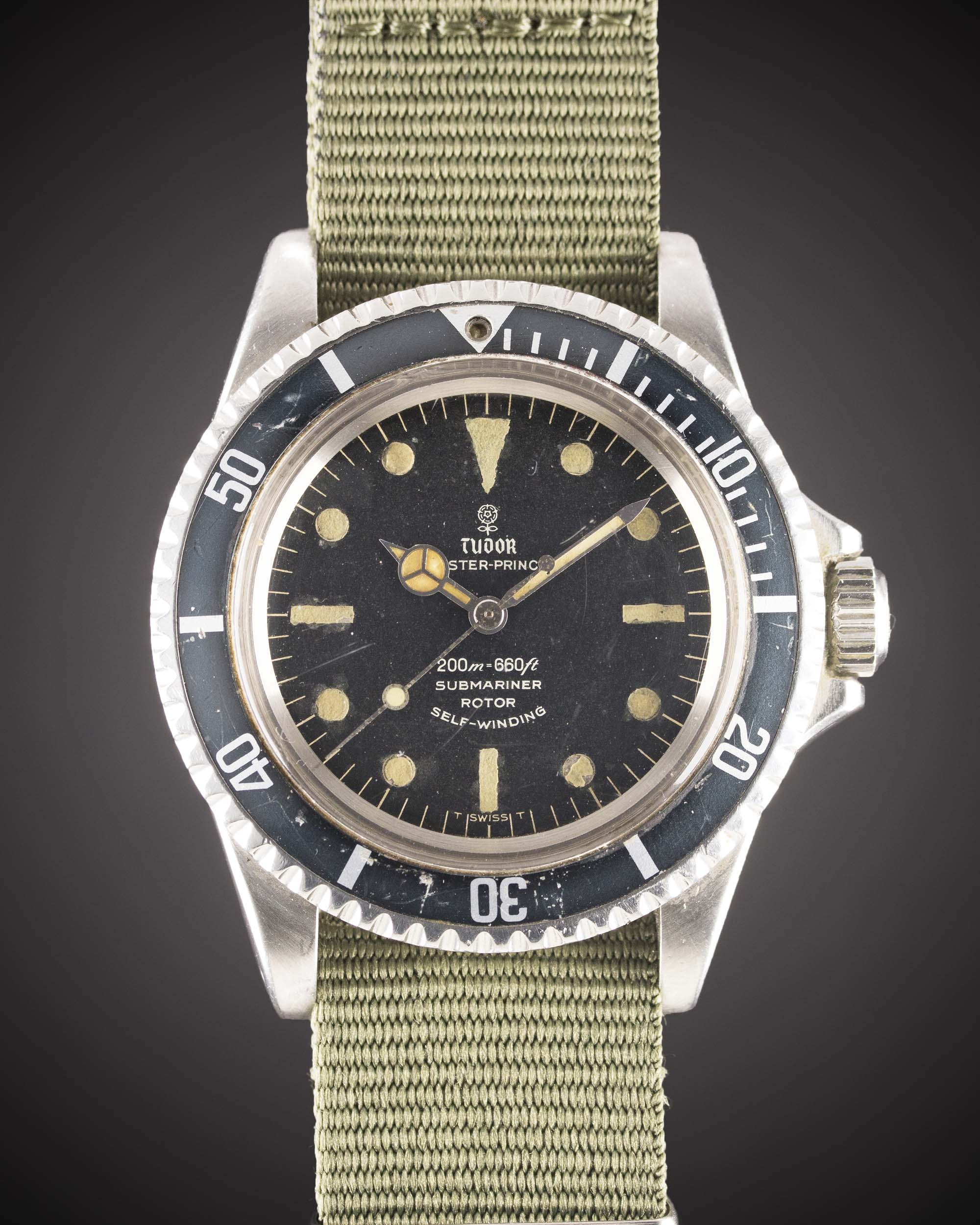 A GENTLEMAN'S STAINLESS STEEL ROLEX TUDOR OYSTER PRINCE SUBMARINER WRIST WATCH CIRCA 1967, REF.