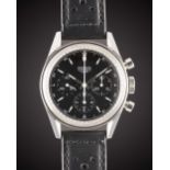 A GENTLEMAN'S STAINLESS STEEL HEUER CLASSIC CARRERA CHRONOGRAPH WRIST WATCH DATED 2002, REF.