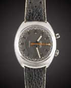 A GENTLEMAN'S STAINLESS STEEL OMEGA CHRONOSTOP DRIVERS WRIST WATCH CIRCA 1968, REF. 145.010