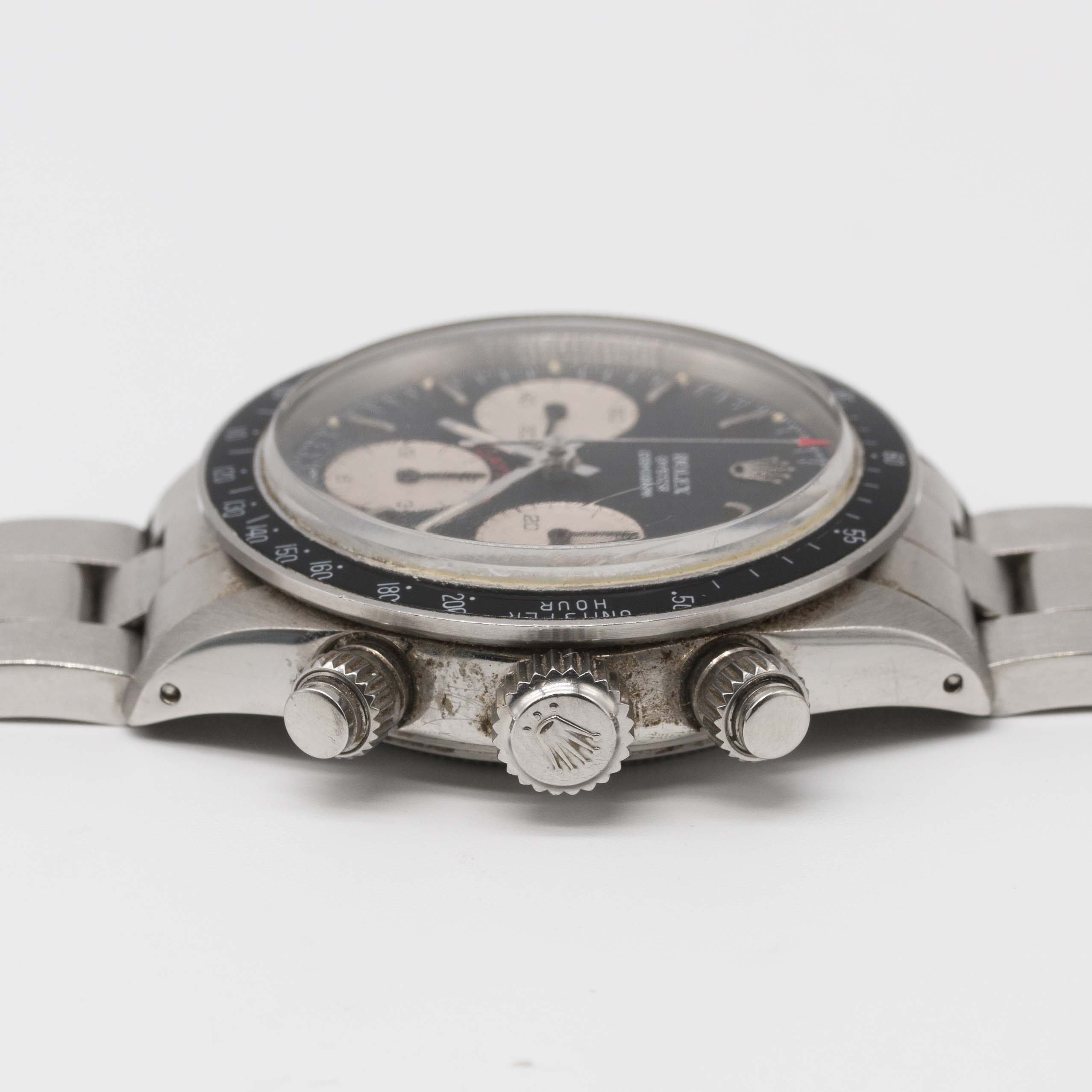 A VERY RARE GENTLEMAN'S STAINLESS STEEL ROLEX OYSTER COSMOGRAPH DAYTONA BRACELET WATCH CIRCA 1979, - Image 11 of 12
