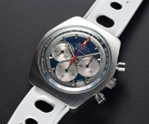 A GENTLEMAN'S STAINLESS STEEL ZENITH EL PRIMERO AUTOMATIC CHRONOGRAPH WRIST WATCH CIRCA 1971, REF.