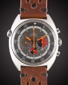 A GENTLEMAN'S STAINLESS STEEL OMEGA SEAMASTER "SOCCER TIMER' CHRONOGRAPH WRIST WATCH CIRCA 1974,