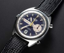 A GENTLEMAN'S STAINLESS STEEL HEUER CARRERA AUTOMATIC CHRONOGRAPH WRIST WATCH CIRCA 1970s, REF.