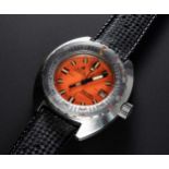 A RARE GENTLEMAN'S STAINLESS STEEL DOXA "ORANGE" SUB 300T PROFESSIONAL DIVERS WRIST WATCH CIRCA