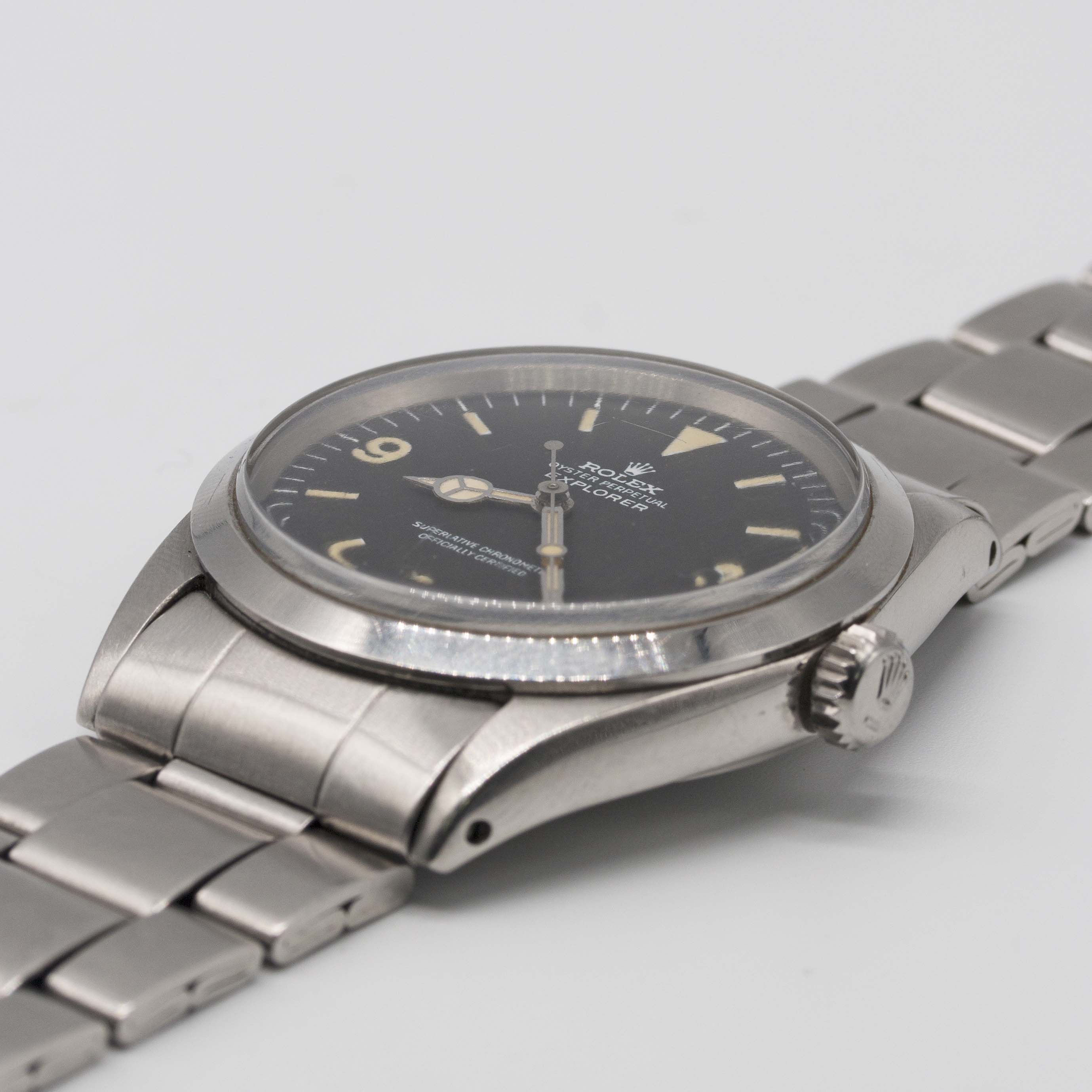 A RARE GENTLEMAN'S STAINLESS STEEL ROLEX OYSTER PERPETUAL EXPLORER BRACELET WATCH CIRCA 1972, REF. - Image 5 of 13