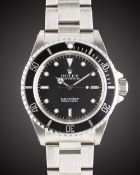 A GENTLEMAN'S STAINLESS STEEL ROLEX OYSTER PERPETUAL SUBMARINER BRACELET WATCH CIRCA 1996, REF.