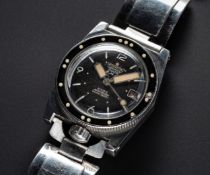 A RARE GENTLEMAN'S STAINLESS STEEL Z.R.C. ETANCHE GRANDS FONDS 300M "SERIES II" AUTOMATIC DIVERS