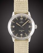 A GENTLEMAN'S STAINLESS STEEL MILITARY OMEGA SEAMASTER 30 PAF WRIST WATCH CIRCA 1964, REF. 135.007-