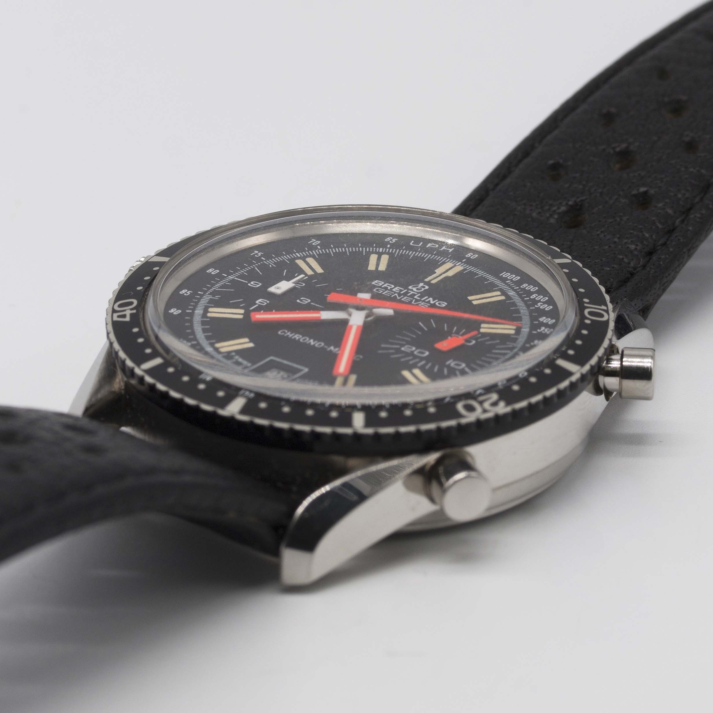 A RARE GENTLEMAN'S STAINLESS STEEL BREITLING CHRONO-MATIC CHRONOGRAPH WRIST WATCH CIRCA 1977, REF. - Image 4 of 12