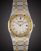 A MID SIZE STEEL & GOLD AUDEMARS PIGUET ROYAL OAK BRACELET WATCH DATED 2010, REF. 56175SA/O/0789SA/