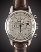 A GENTLEMAN'S STAINLESS STEEL BREITLING TRANSOCEAN 1461 PERPETUAL CALENDAR MOONPHASE CHRONOGRAPH