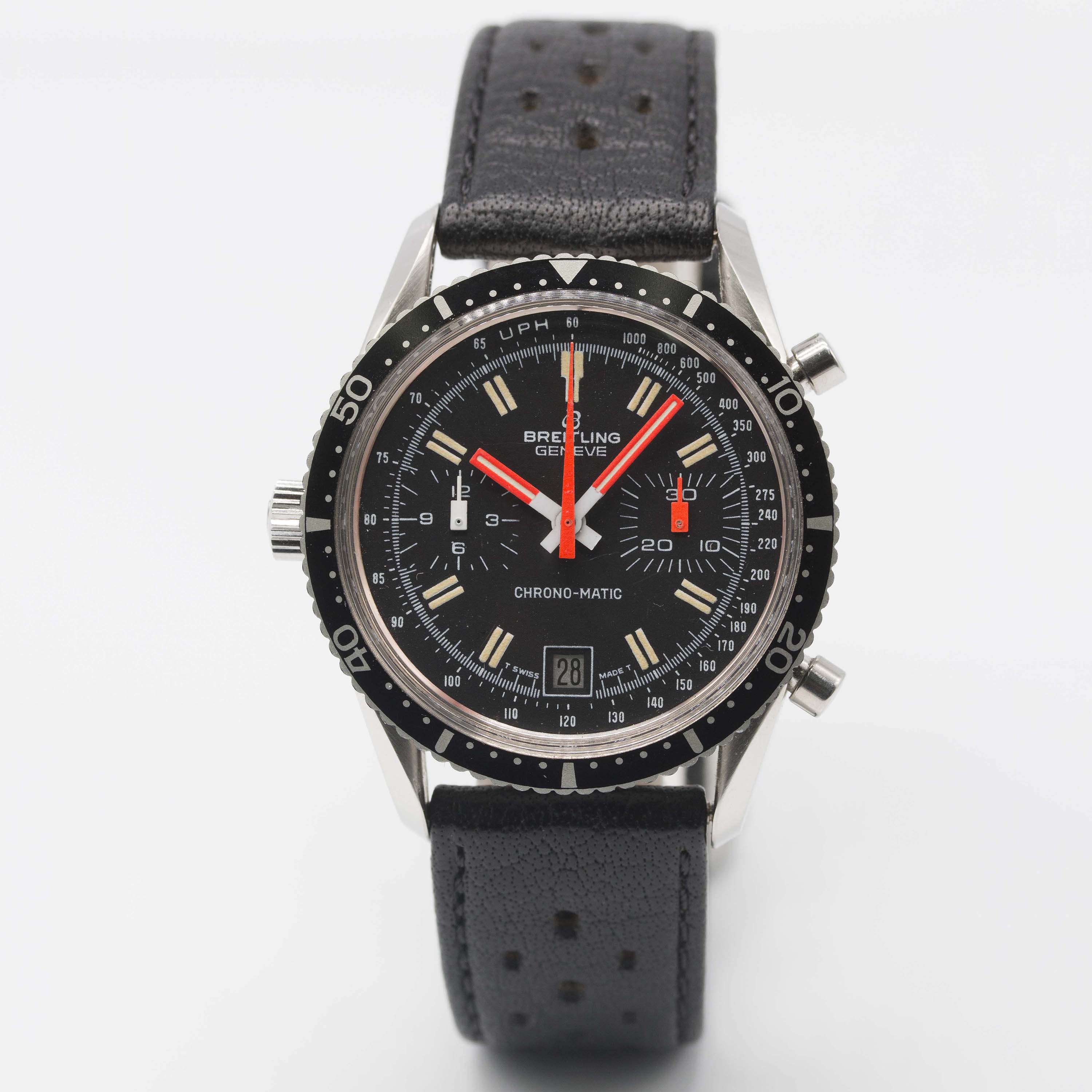 A RARE GENTLEMAN'S STAINLESS STEEL BREITLING CHRONO-MATIC CHRONOGRAPH WRIST WATCH CIRCA 1977, REF. - Image 3 of 12