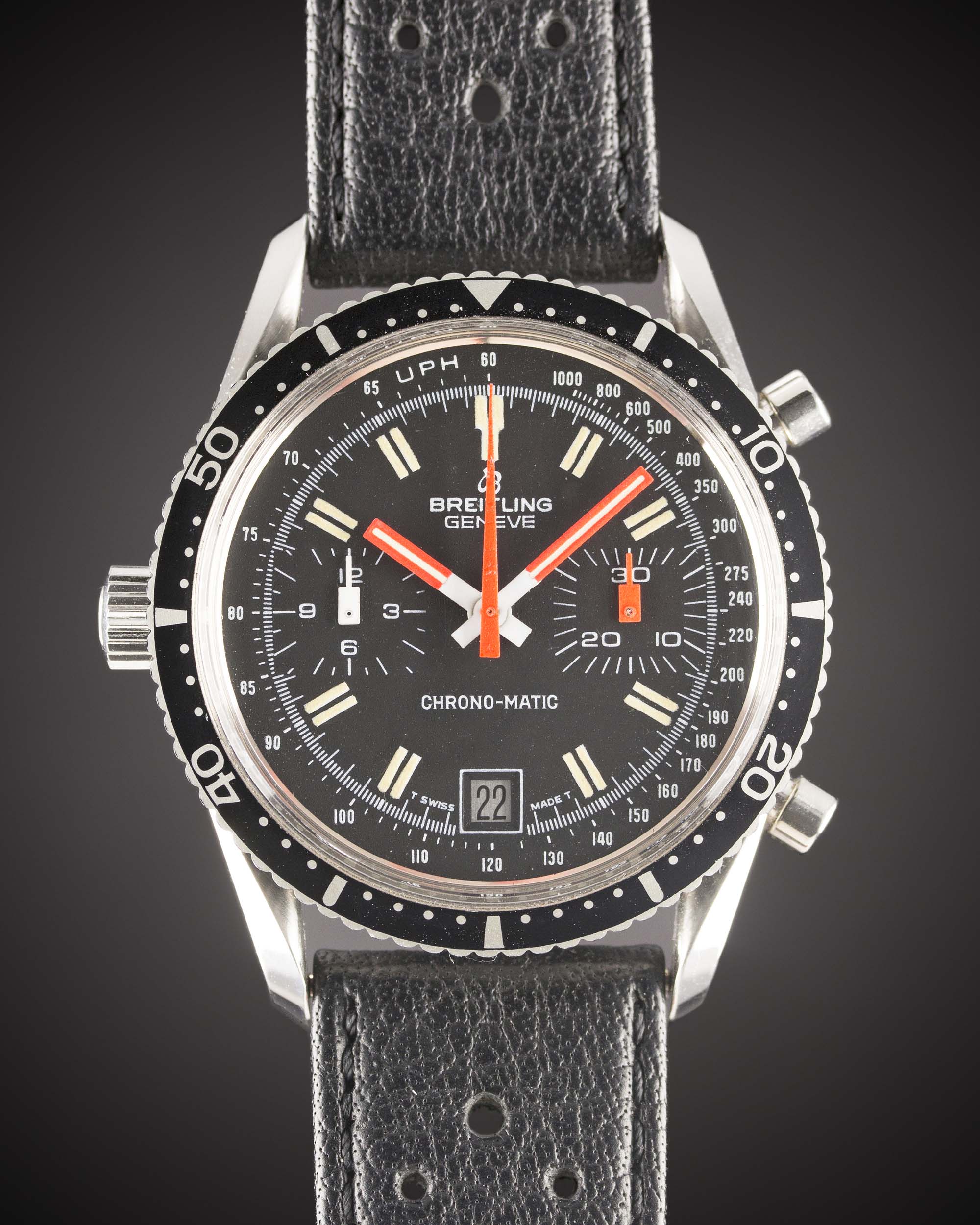 A RARE GENTLEMAN'S STAINLESS STEEL BREITLING CHRONO-MATIC CHRONOGRAPH WRIST WATCH CIRCA 1977, REF. - Image 2 of 12