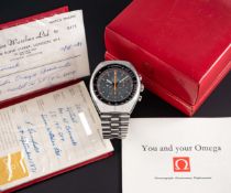 A RARE GENTLEMAN'S STAINLESS STEEL OMEGA SPEEDMASTER PROFESSIONAL MARK II CHRONOGRAPH BRACELET WATCH