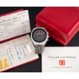 A RARE GENTLEMAN'S STAINLESS STEEL OMEGA SPEEDMASTER PROFESSIONAL MARK II CHRONOGRAPH BRACELET WATCH