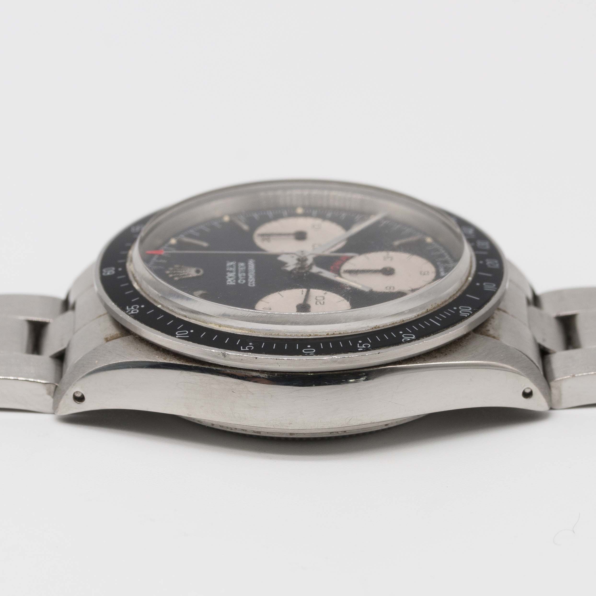 A VERY RARE GENTLEMAN'S STAINLESS STEEL ROLEX OYSTER COSMOGRAPH DAYTONA BRACELET WATCH CIRCA 1979, - Image 12 of 12
