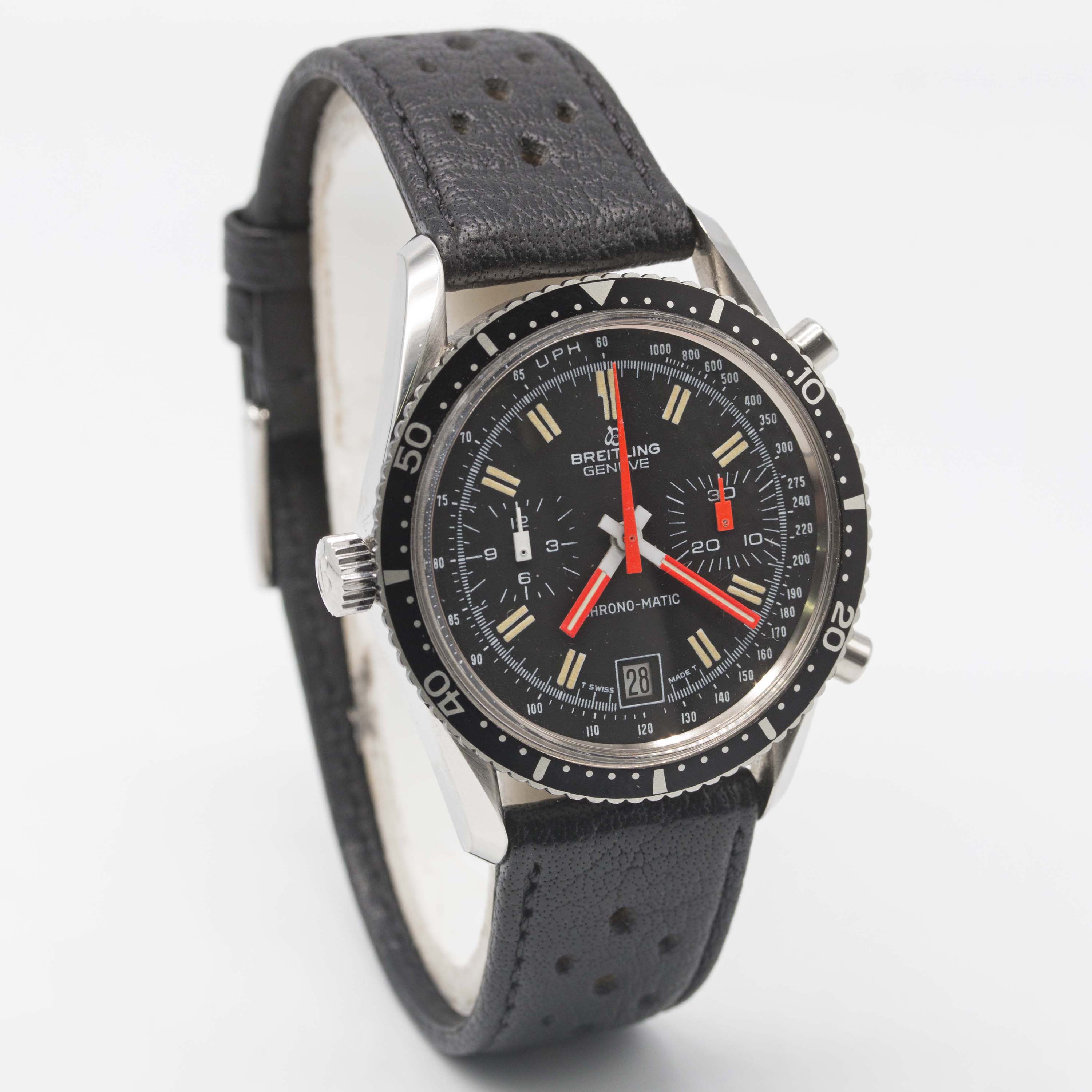 A RARE GENTLEMAN'S STAINLESS STEEL BREITLING CHRONO-MATIC CHRONOGRAPH WRIST WATCH CIRCA 1977, REF. - Image 6 of 12