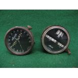 Two vintage speedometers of differing design made by Stewart, Chicago USA - 3.