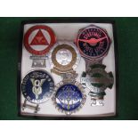 Six car badges to include: The Order of the Knight of the Road,