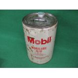 Five gallon Mobil Oil can for Mobilube GX90,