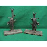 Pair of Simplex 5 ton capacity fender jacks made by Templeton Kenley & Co,