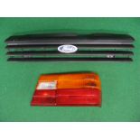 Mk5 Ford Cortina front plastic grill together with a rear light cluster